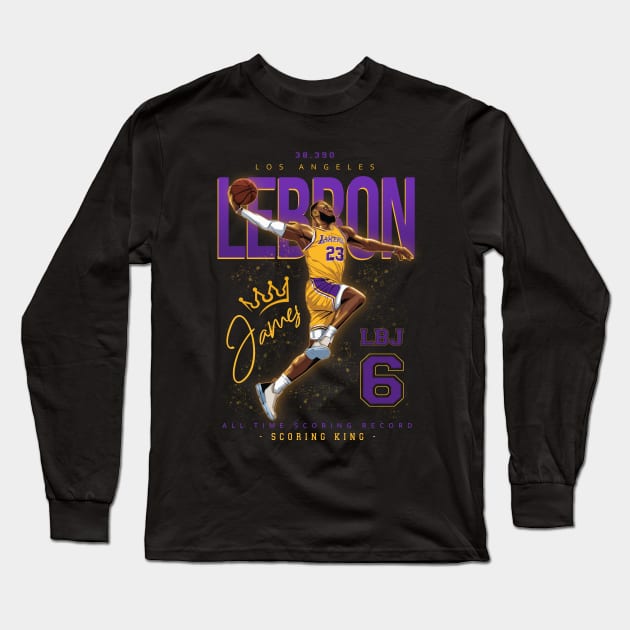 Lebron James Long Sleeve T-Shirt by ActiveNerd